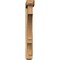 Ekena Millwork Balboa Craftsman Smooth Bracket w/ Offset Brace, Western Red Cedar, 5 1/2"W x 36"D x 44"H BKT0604X36X44BOA04SWR - alternate 3